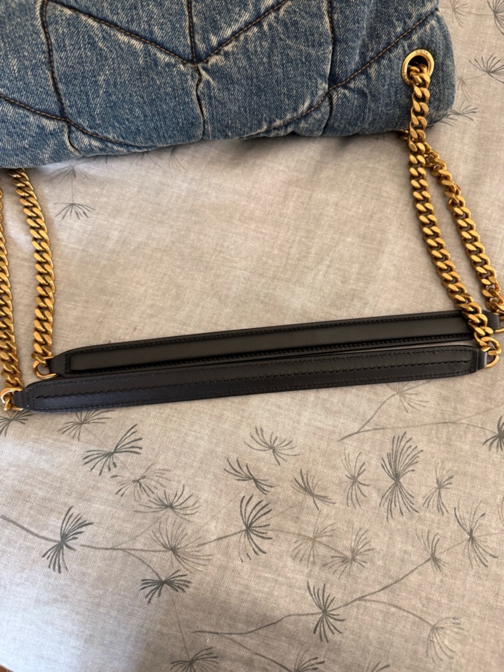 Saint Laurent Denim Medium Quilted Loulou - Picture 14 of 15